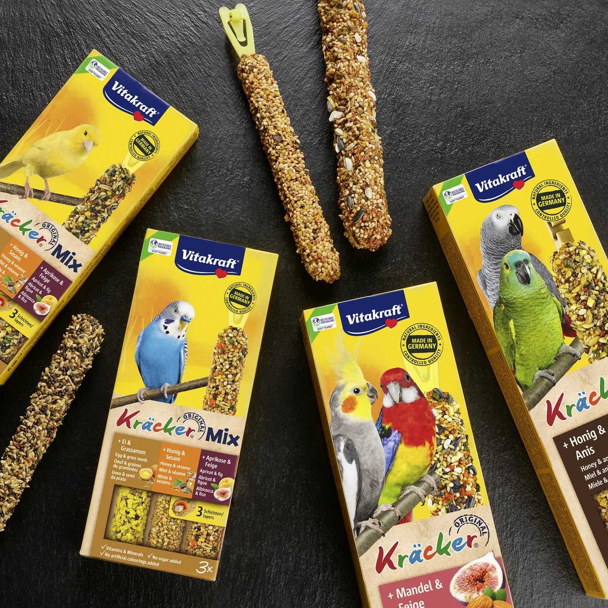 Vitakraft Baton Papagali cu Miere si Anason 2 Buc 180 g