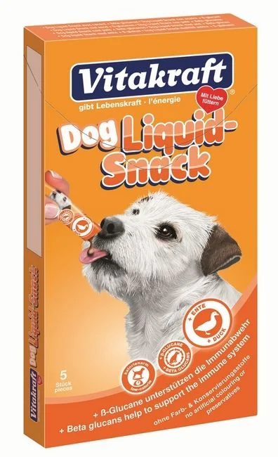 Vitakraft Snacks Caine Liquid Rata/Beta Glucan 5x20 g