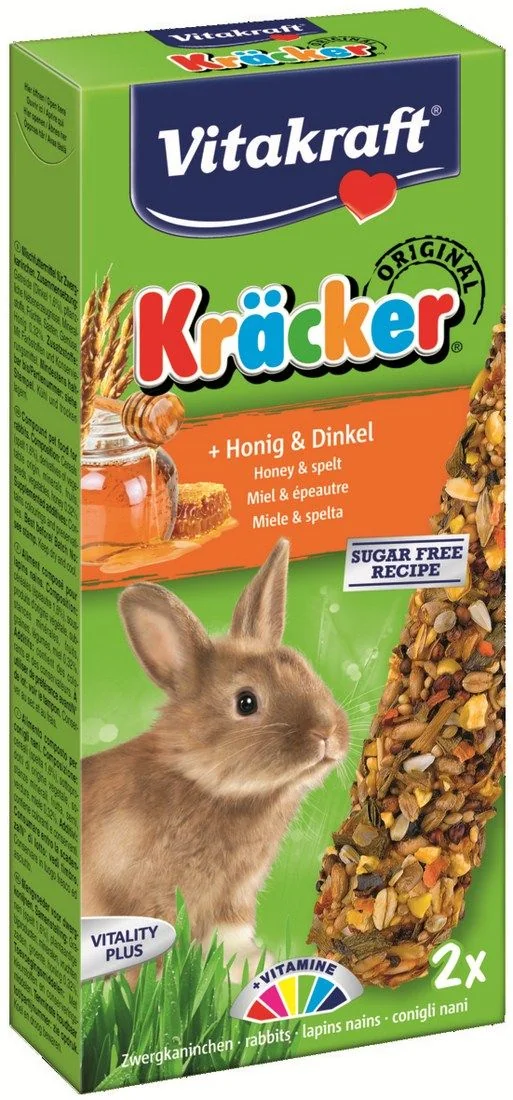 Vitakraft Baton Iepuri Cu Miere/Grau Spelt 2 Buc