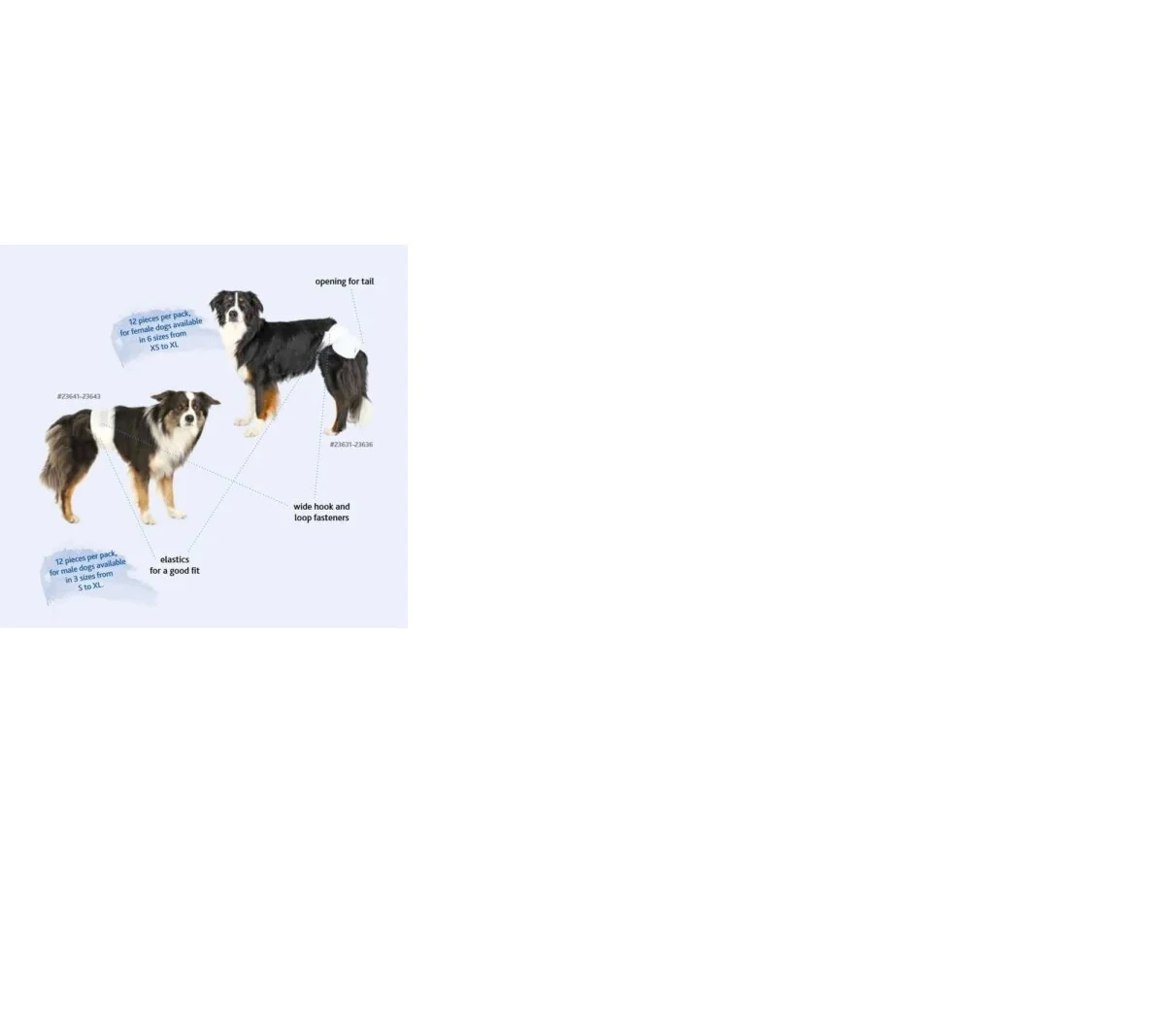 Trixie Scutece Pentru Caini M-L 12 Buc/Bax Femele