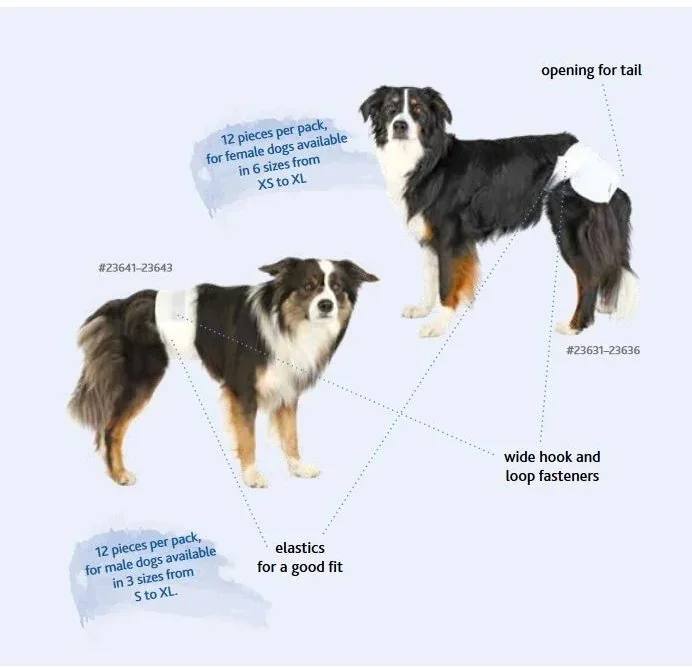 Trixie Scutece Pentru Caini XL 12 Buc/BAX Pentru Femele