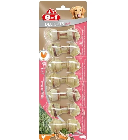 8in1 Oase Delights Porc XS