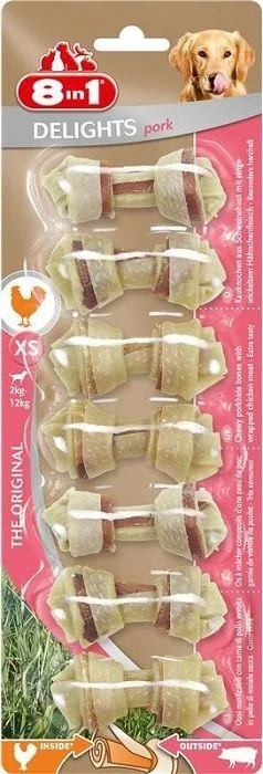 8in1 Oase Delights Porc XS