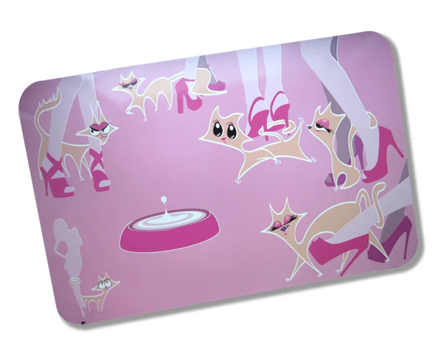 Pad Castron Pisici Glamour Pink 43x28 cm 8045