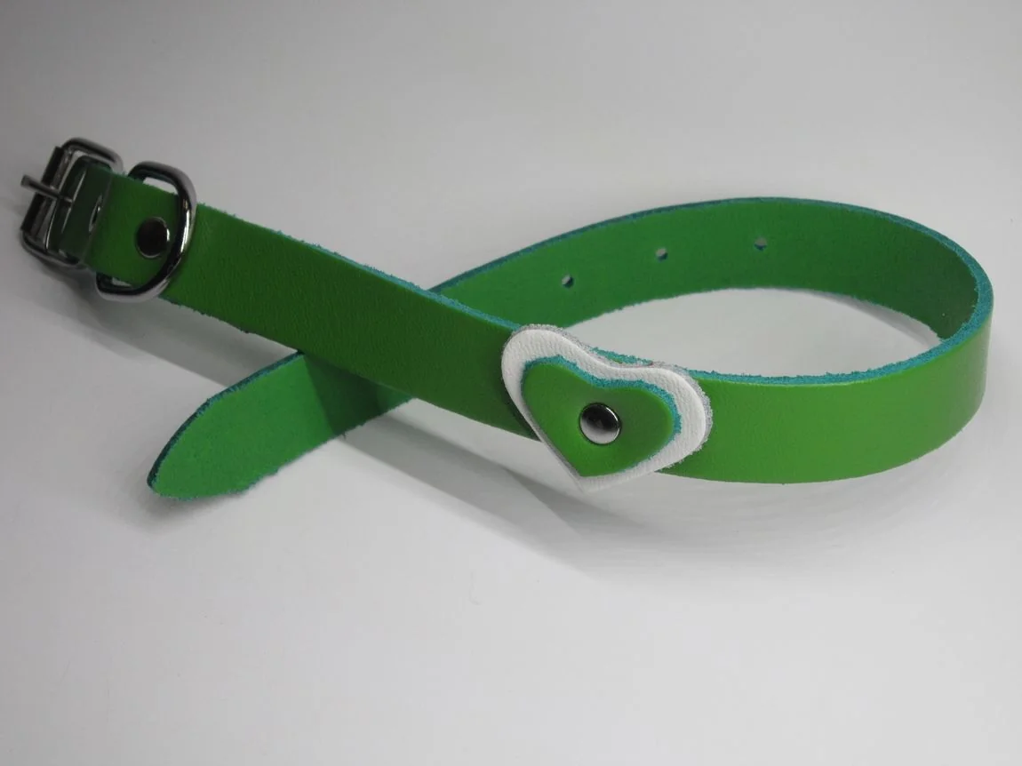 Zgarda Câine Streetside Inima 2.0/45 cm Verde Nr 2