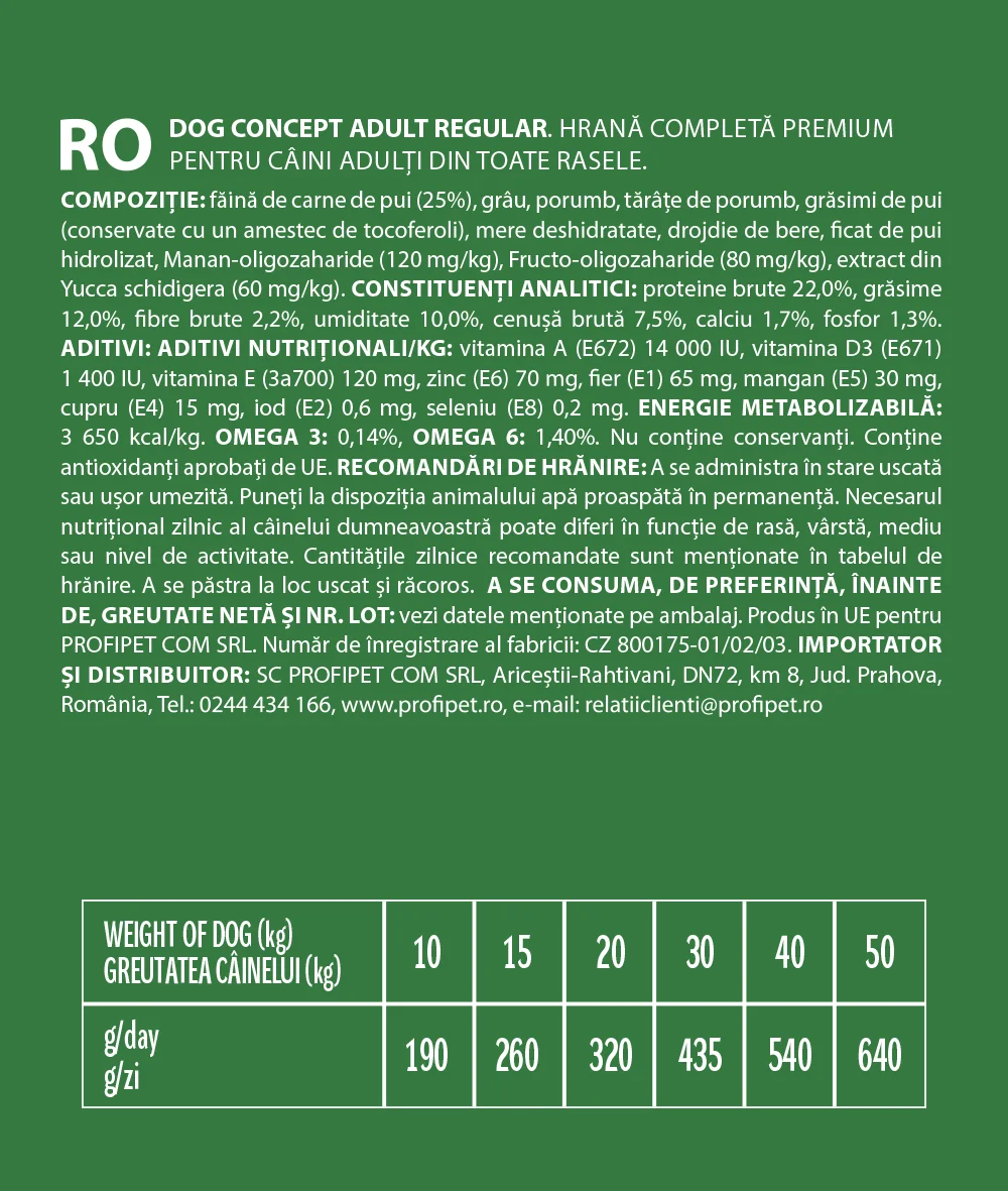 Dog Concept Adult Regular 15 kg