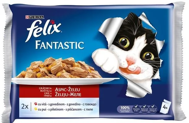 Felix Fantastic Plic Vita/Pui 4 x 85G