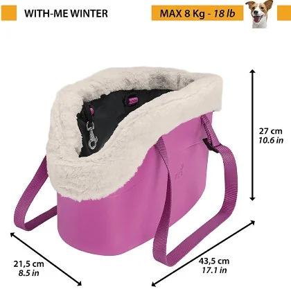 Ferplast Geanta Transport With-Me Winter Pink