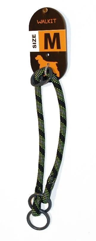 Walkit Zgarda Caine Round Rope M 0.8 X 35-40 cm Negru/Verde