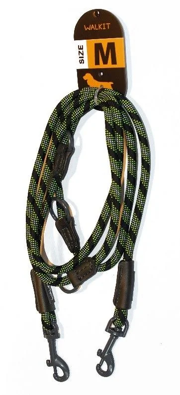 Walkit Lesa Caine Round Rope M 0.8 X 200 cm Negru/Verde