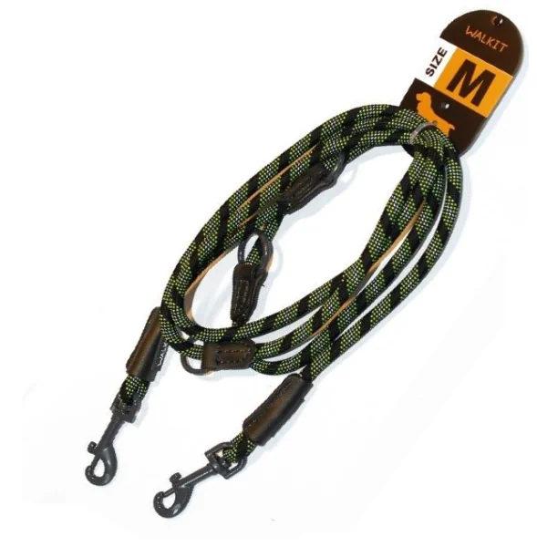 Walkit Lesa Caine Round Rope M 0.8 X 200 cm Negru/Verde