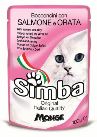 Simba Cat Plic Somon/Dorada 100 G