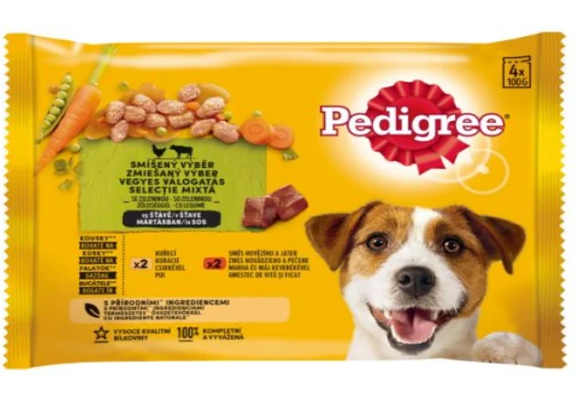 Pedigree Plic Adult Pui in Sos 4x100 g