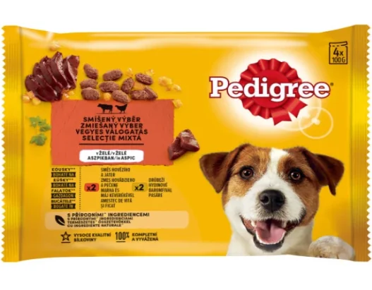 Pedigree Plic Adult Vita/Pasare 4x100 g
