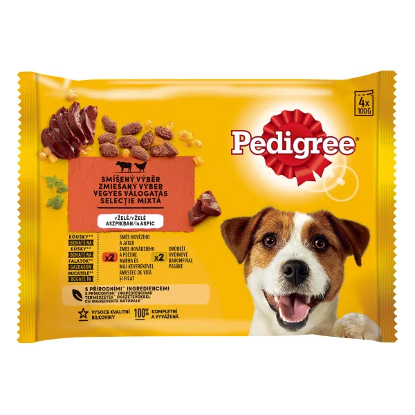 Pedigree Plic Adult Vita/Pasare 4x100 g