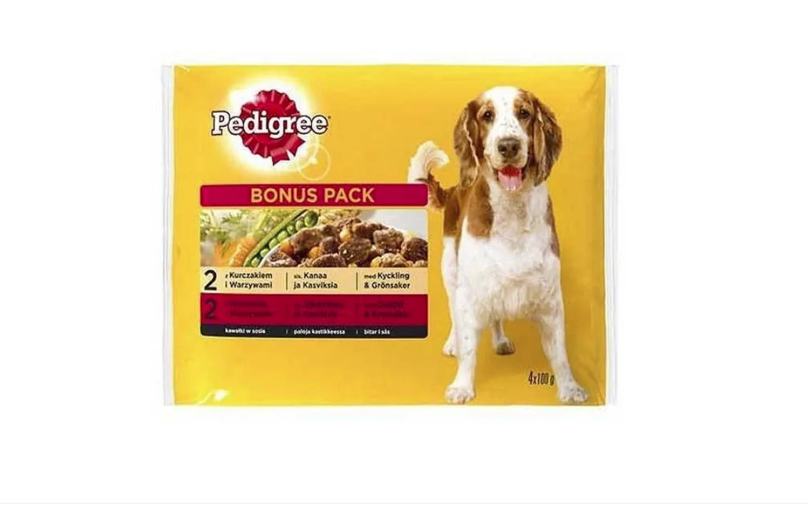 Pedigree Plic Adult Vita/Pasare 4x100 g
