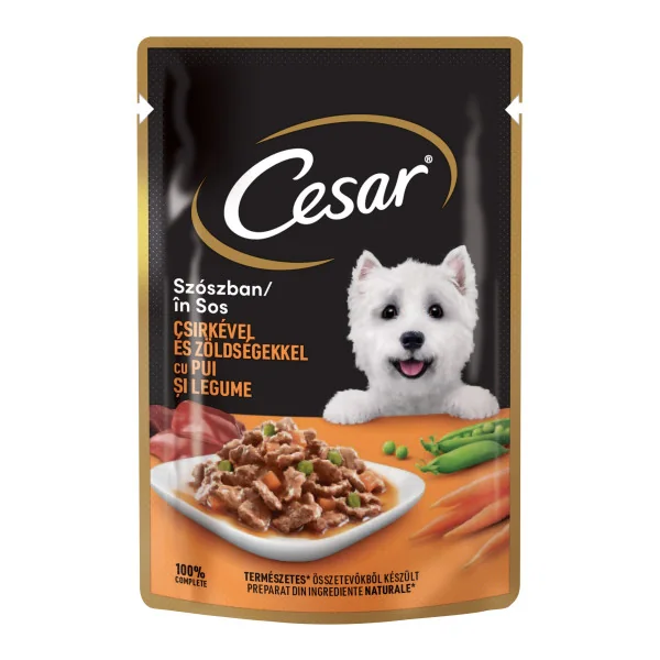 Cesar Plic Vita si Legume in Aspic 100 g