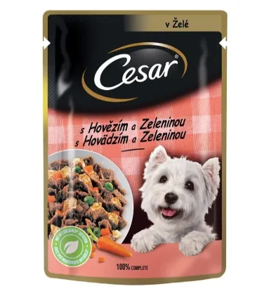Cesar Plic Vita si Legume in Aspic 100 g