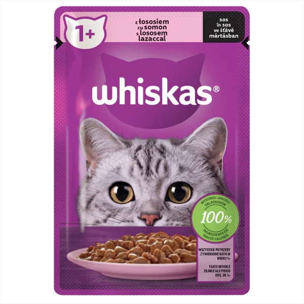 Whiskas Plic Somon 85 g