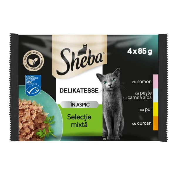 Sheba Plic Delicato Mixed 4 x 85 g