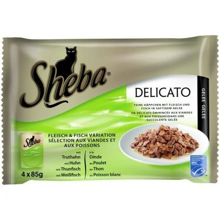 Sheba Plic Delicato Mixed 4 x 85 g