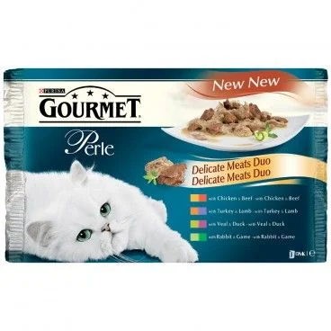 Gourmet Perle Plic Duet Carne Frageda 4 x 85 g