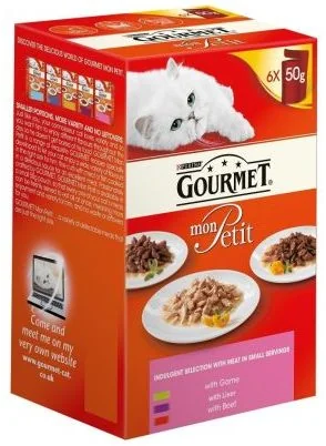 Gourmet Mon Petit Plic Carne 6 x 50 g