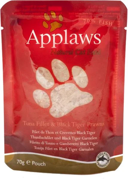 Applaws Cat Plic File Ton Cu Creveti Black Tiger 70 g