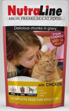 Nutraline Cat Plic Classic Pui 100 g