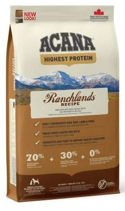 Acana Dog Ranchlands Vita/Miel/Porc 11.4 kg