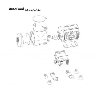 Hranitor Automat Alb JBL Auto Food White