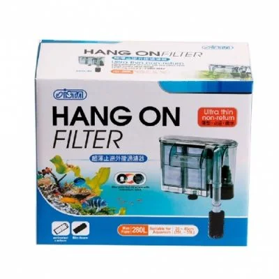 Filtru Cascada Ultra Subtire, 380 L/h, Valva Anti Retur-Hang-On Filter