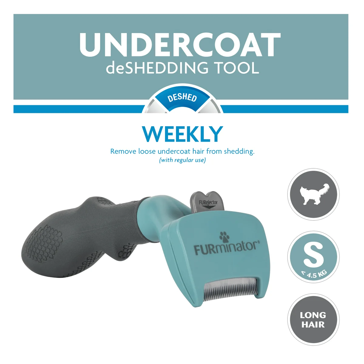 Furminator Perie Caine&Pisica Par Lung S 691660