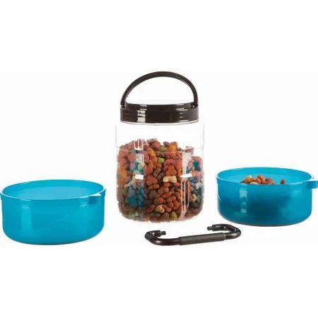 Trixie Recipient Apa/Hrana 2l/0.75L Albastru