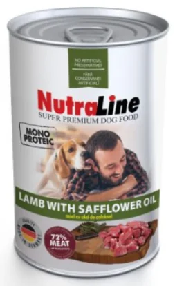 Nutraline Dog Conserva Adult Monoprotein Miel Ulei De Sofranel 400 g