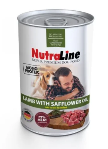 Nutraline Dog Conserva Adult Monoprotein Miel Ulei De Sofranel 400 g