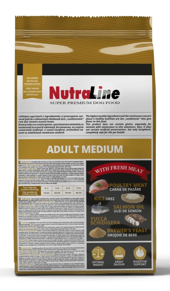 Nutraline Dog Adult Medium 3 kg K