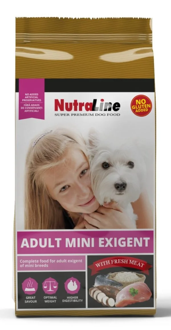 Nutraline Dog Adult Mini Exigent 1 kg