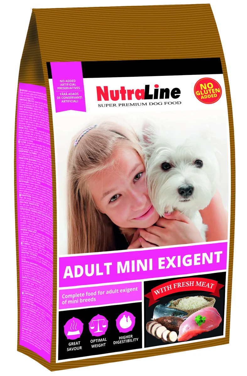 Nutraline Dog Adult Mini Exigent 1 kg