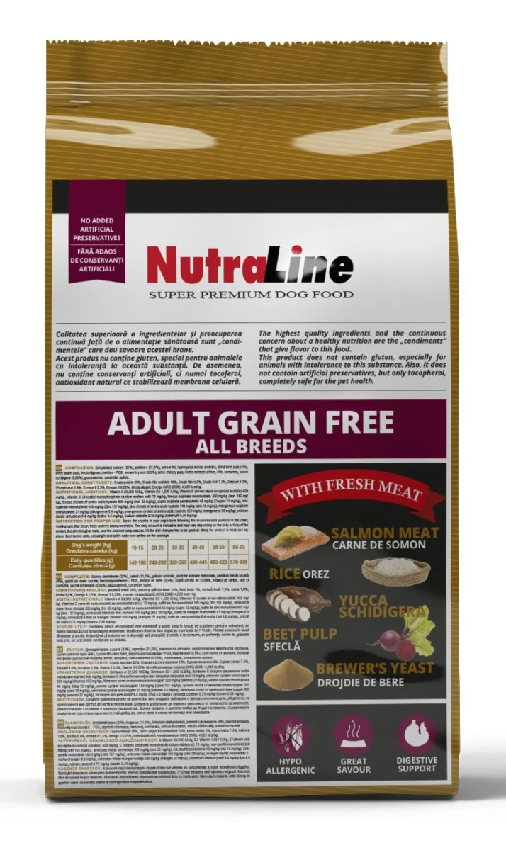 Nutraline Dog Adult Grain Free 3 kg