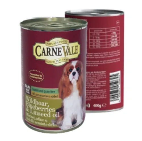 Carnevale Dog Conserva Mistret/Afine/Ulei In 400 g