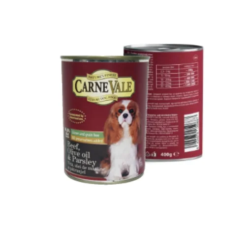 Carnevale Dog Conserva Vita/Patrunjel/Ulei Masline 400 g