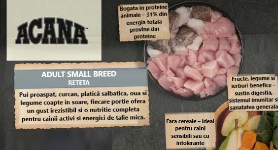 Acana Dog Heritage Adult Mini Pui 2 kg