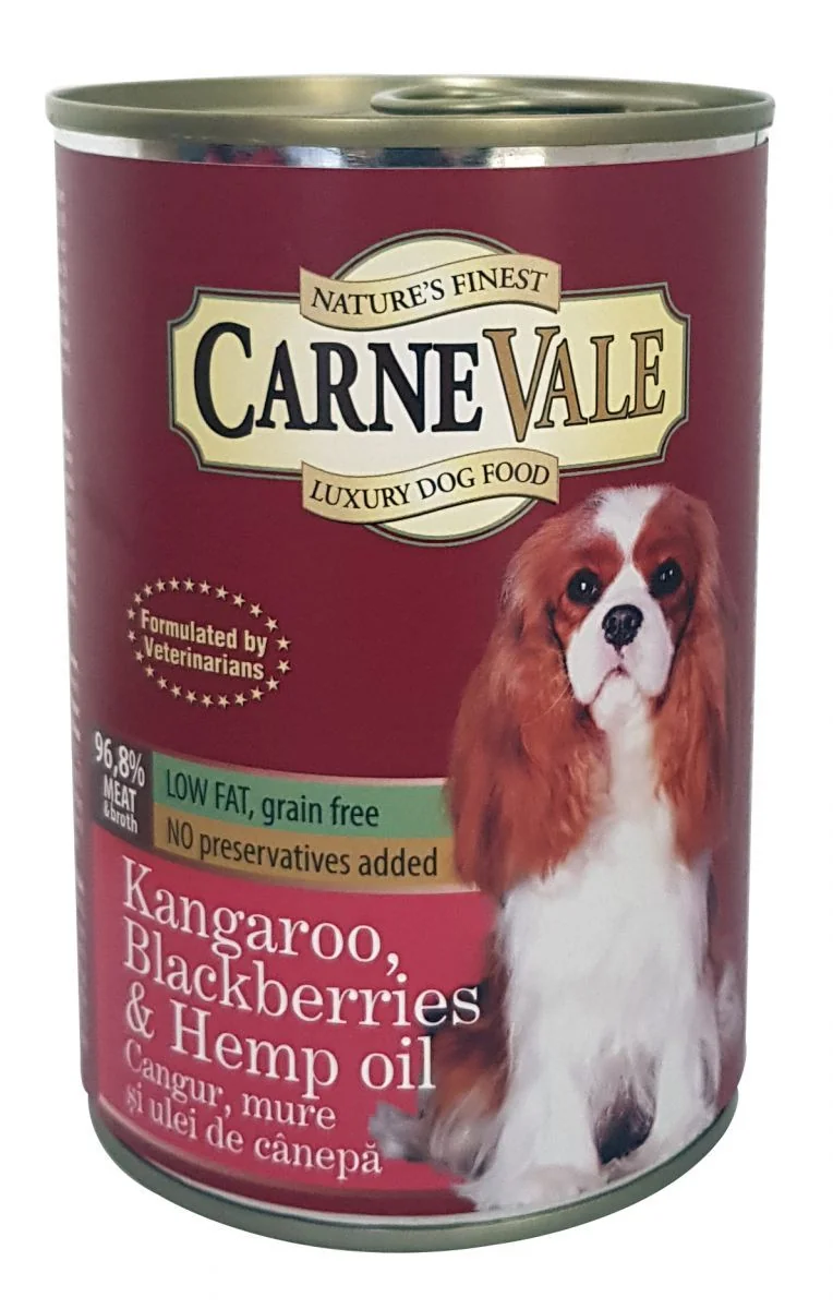Carnevale Dog Conserva Cangur/Mure/Ulei Canepa 400 g