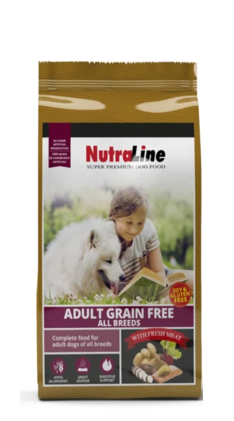 Nutraline Dog Adult Grain Free 12.5 Kg
