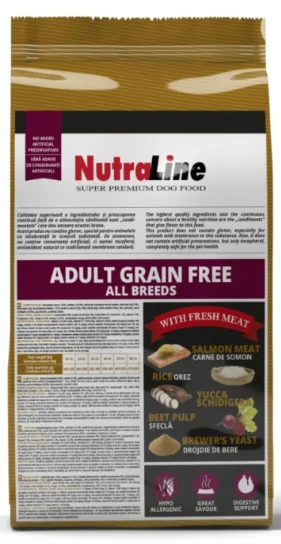 Nutraline Dog Adult Grain Free 12.5 Kg