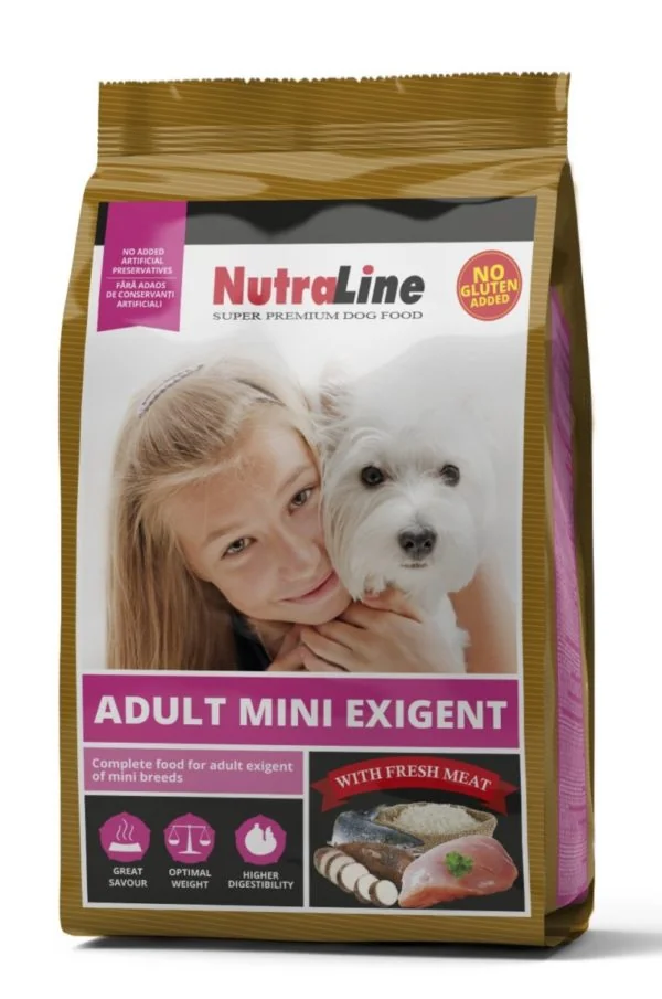 Nutraline Dog Adult Mini Exigent 8 kg K