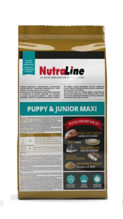 Nutraline Dog Puppy & Junior Maxi 12.5 Kg