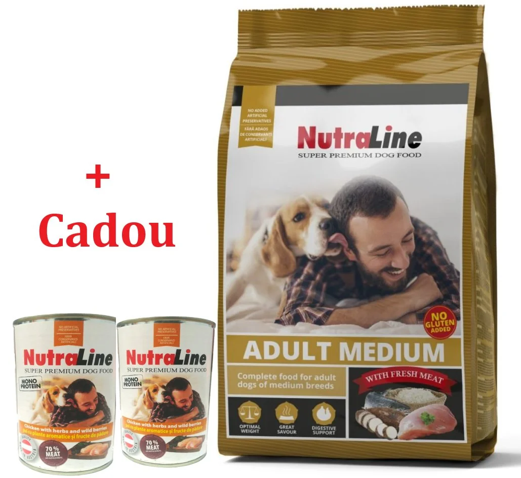 Nutraline Dog Adult Medium 12.5 kg K