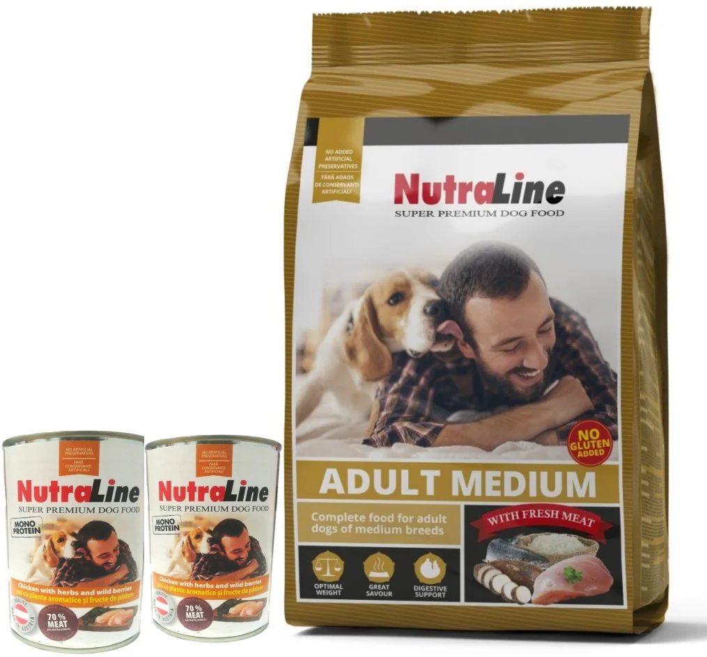 Nutraline Dog Adult Medium 12.5 kg K